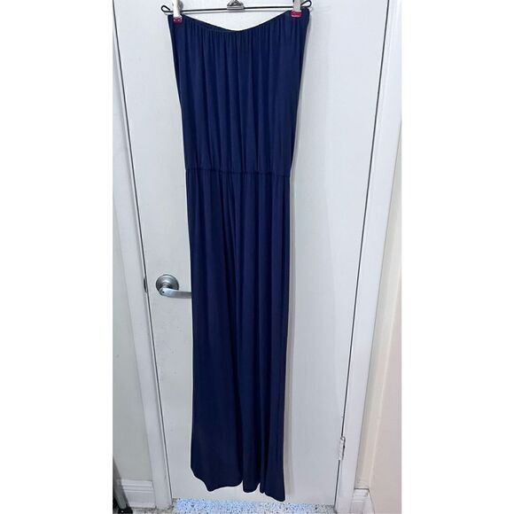 TART NAVY BLUE SLEEVELESS JUMPSUIT ROMPER WOMENS SIZE XS - Picture 6 of 10